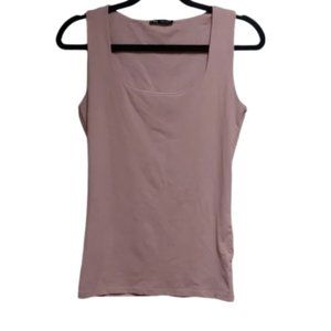 ZARA Dusty vintage pink color sleeveless tank wide shoulders top size M